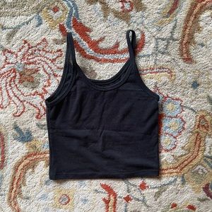 Arq crop tank black size S